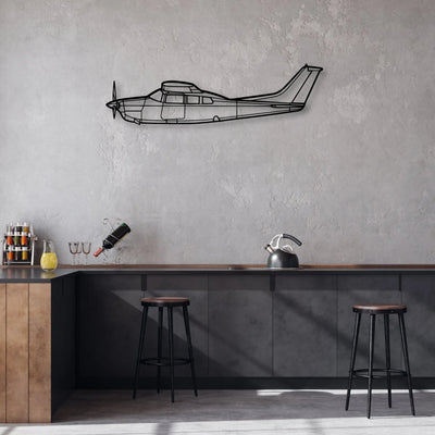 170B 9 Classic Aircraft Silhouette Metal Wall Art - Aviation Hangar Decor