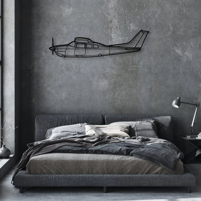 170B 9 Classic Aircraft Silhouette Metal Wall Art - Aviation Hangar Decor