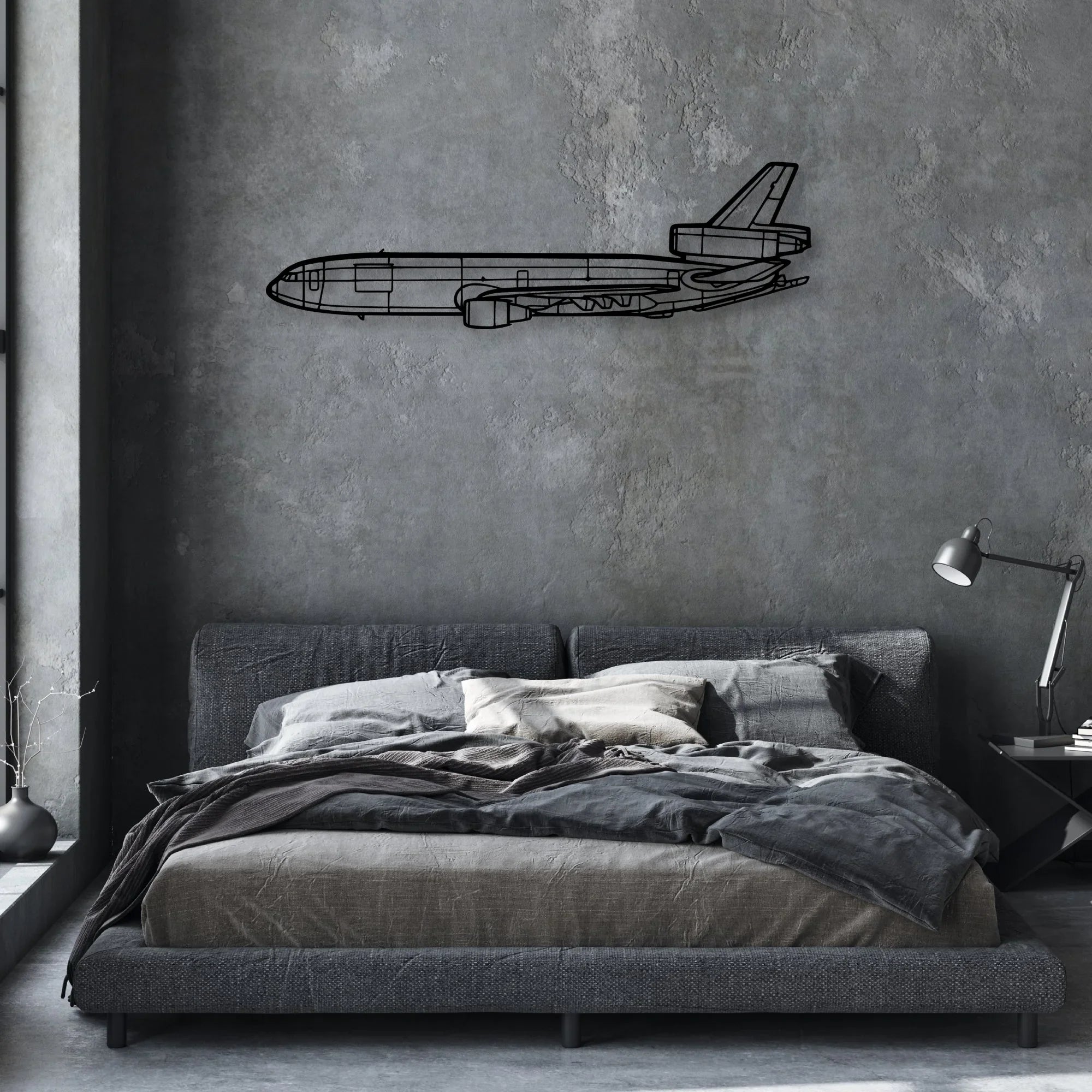 180 Skywagon 2 Classic Aircraft Silhouette Metal Wall Art - Aviation Hangar Decor