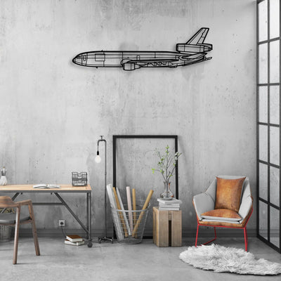 180 Skywagon 2 Classic Aircraft Silhouette Metal Wall Art - Aviation Hangar Decor