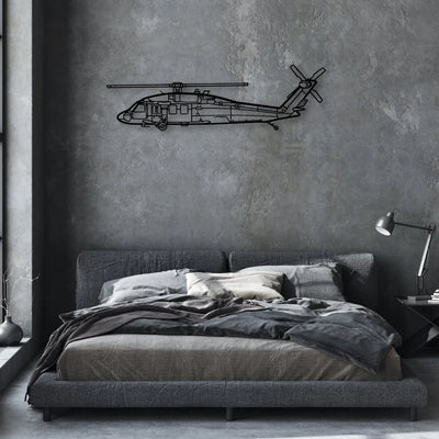 180 Skywagon 3 Classic Aircraft Silhouette Metal Wall Art - Aviation Hangar Decor