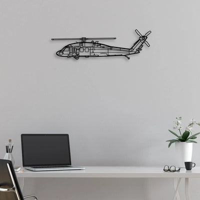 180 Skywagon 3 Classic Aircraft Silhouette Metal Wall Art - Aviation Hangar Decor