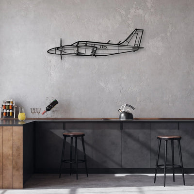 182P Skylane 2 Classic Aircraft Silhouette Metal Wall Art - Aviation Hangar Decor