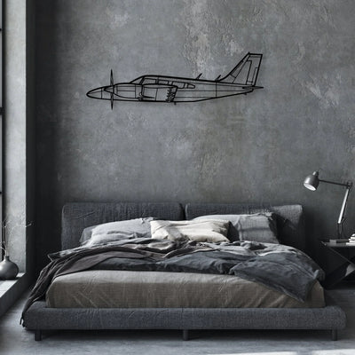 182P Skylane 2 Classic Aircraft Silhouette Metal Wall Art - Aviation Hangar Decor