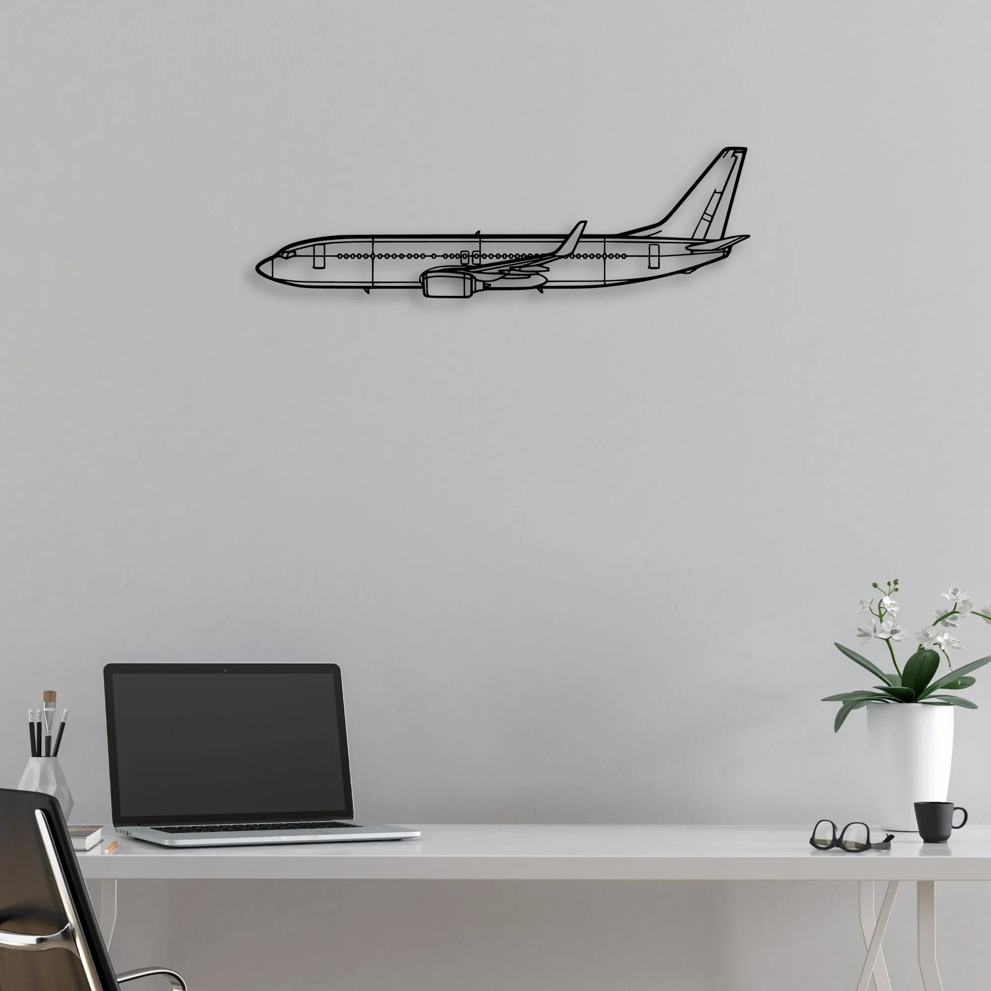 182P Skylane 3 Classic Aircraft Silhouette Metal Wall Art - Aviation Hangar Decor