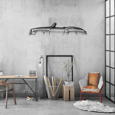 190SL 1958 Classic Silhouette Metal Wall Art - Automotive Garage Decor