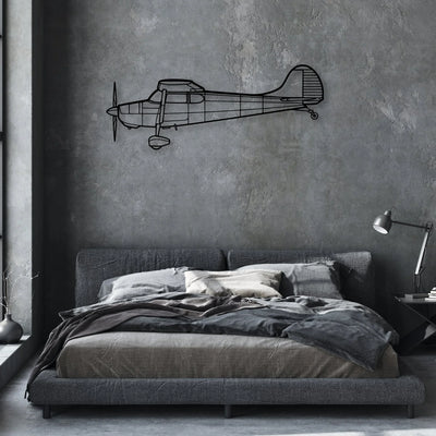 1947 108 2 Classic Aircraft Silhouette Metal Wall Art - Aviation Hangar Decor