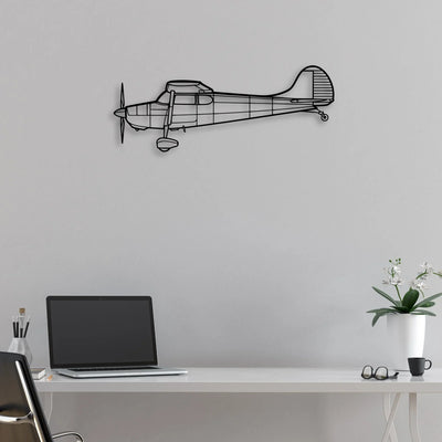 1947 108 2 Classic Aircraft Silhouette Metal Wall Art - Aviation Hangar Decor