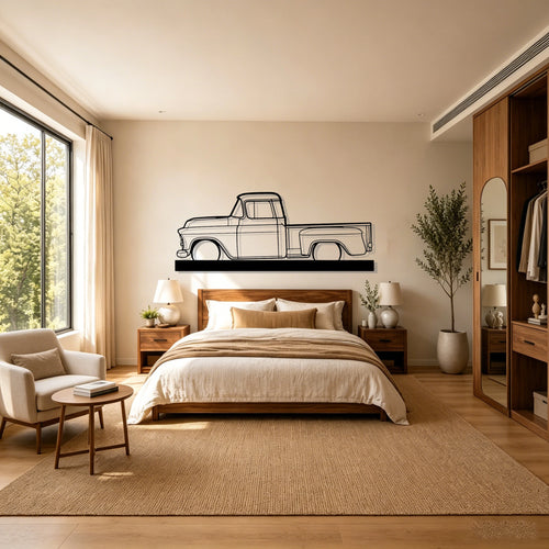 1957 3100 Silhouette Metal Art Stand - Classic Car Garage Decor