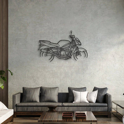 1998 Kawasaki ZX6R G1 Classic Motorcycle Silhouette Metal Wall Art - Moto Garage Decor