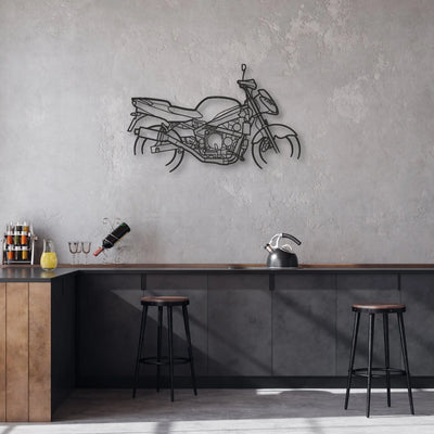 1998 Kawasaki ZX6R G1 Classic Motorcycle Silhouette Metal Wall Art - Moto Garage Decor