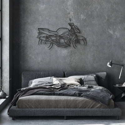 1998 Kawasaki ZX6R G1 Classic Motorcycle Silhouette Metal Wall Art - Moto Garage Decor