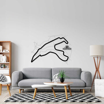 Circuit de Spa Metal Wall Art