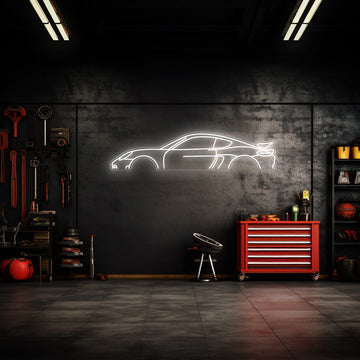 718 GT4 Neon Silhouette