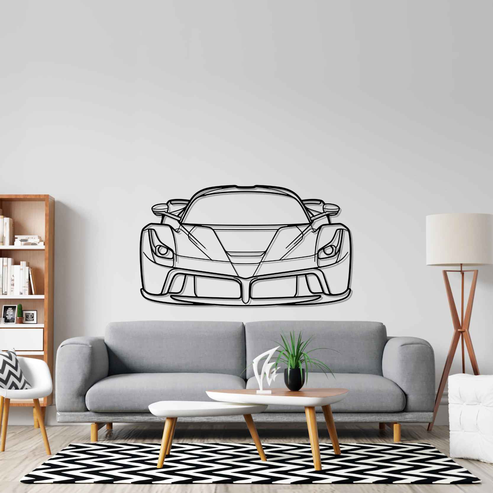 La Front Silhouette Metal Wall Art