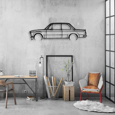 2002 1974 Classic Silhouette Metal Wall Art - Automotive Garage Decor