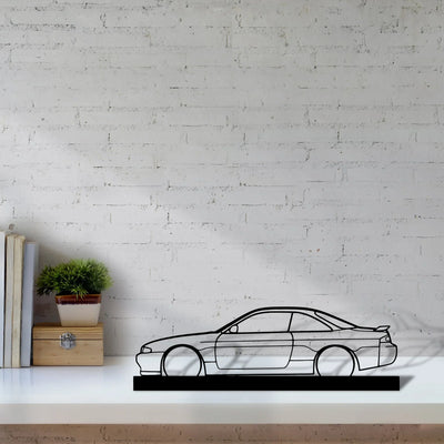 200sx-s14 Silhouette Metal Art Stand - Turbo Silhouette