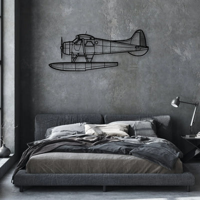 201 Standard Libelle 2 Classic Aircraft Silhouette Metal Wall Art - Aviation Hangar Decor