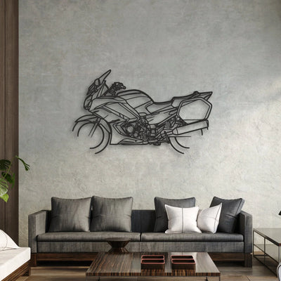 2013 Yamaha FJR1300A Classic Motorcycle Silhouette Metal Wall Art - Moto Garage Decor