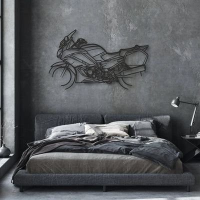 2013 Yamaha FJR1300A Classic Motorcycle Silhouette Metal Wall Art - Moto Garage Decor