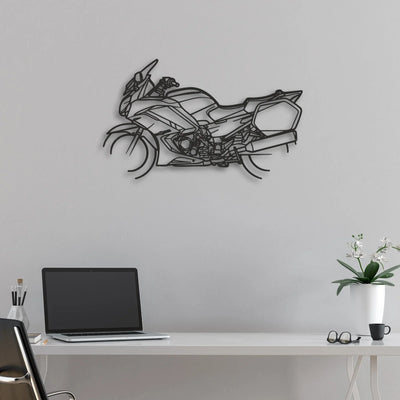 2013 Yamaha FJR1300A Classic Motorcycle Silhouette Metal Wall Art - Moto Garage Decor