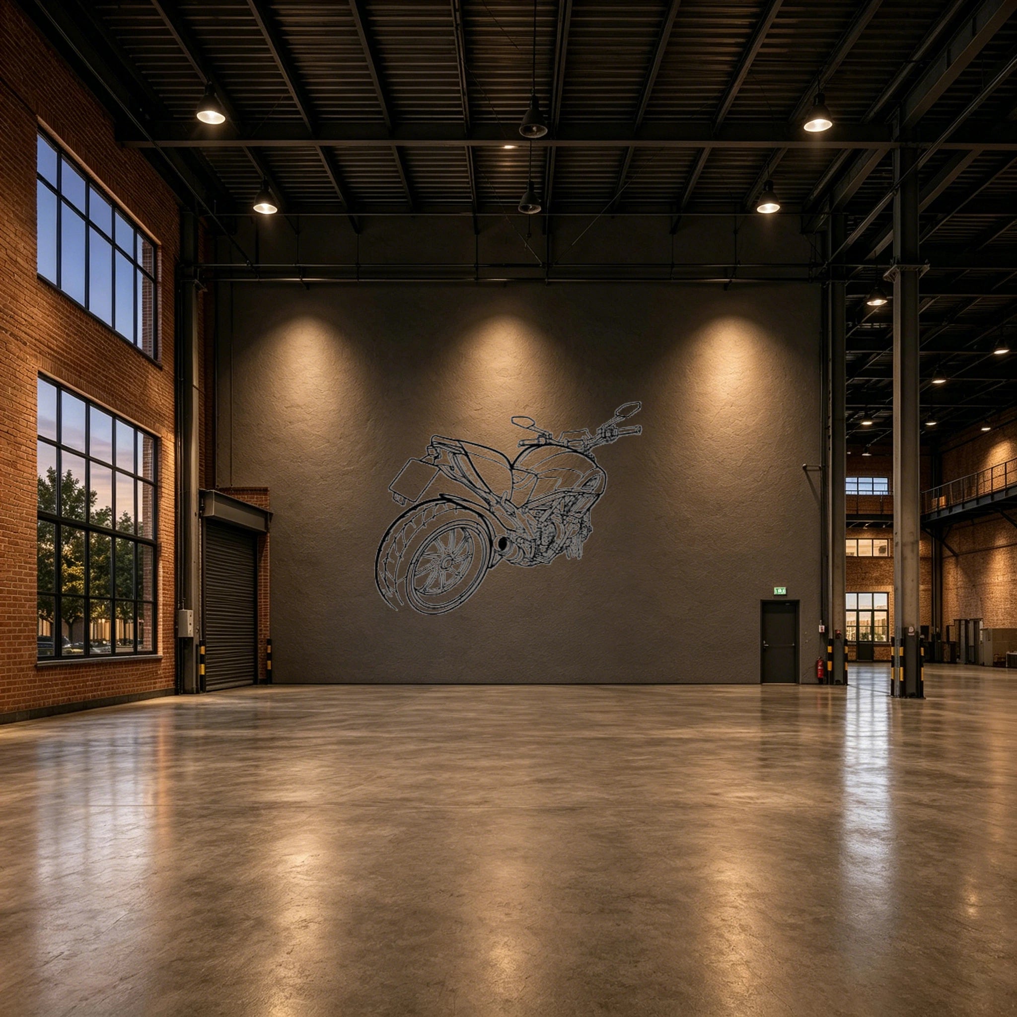 2015 Diavel Angled View Metal Wall Art - Classic Car Garage Decor