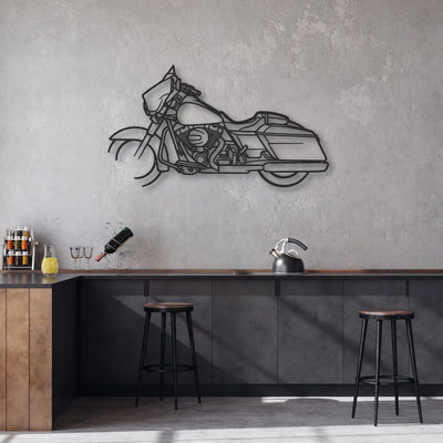 2015 Harley-Davidson Street Glide Special Classic Motorcycle Silhouette Metal Wall Art - Moto Garage Decor
