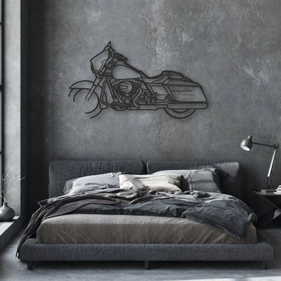 2015 Harley-Davidson Street Glide Special Classic Motorcycle Silhouette Metal Wall Art - Moto Garage Decor