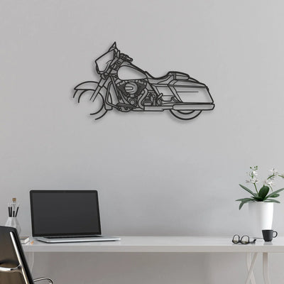 2015 Harley-Davidson Street Glide Special Classic Motorcycle Silhouette Metal Wall Art - Moto Garage Decor