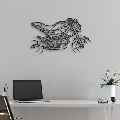 2015 Honda Grom Classic Motorcycle Silhouette Metal Wall Art - Moto Garage Decor