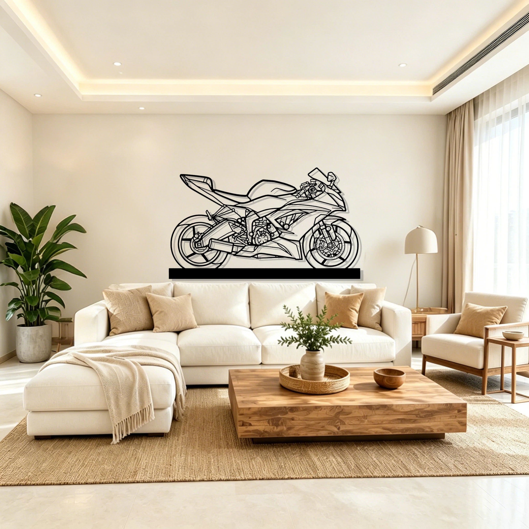 2016 Ninja XR6 (636) Silhouette Metal Art Stand - Classic Car Garage Decor