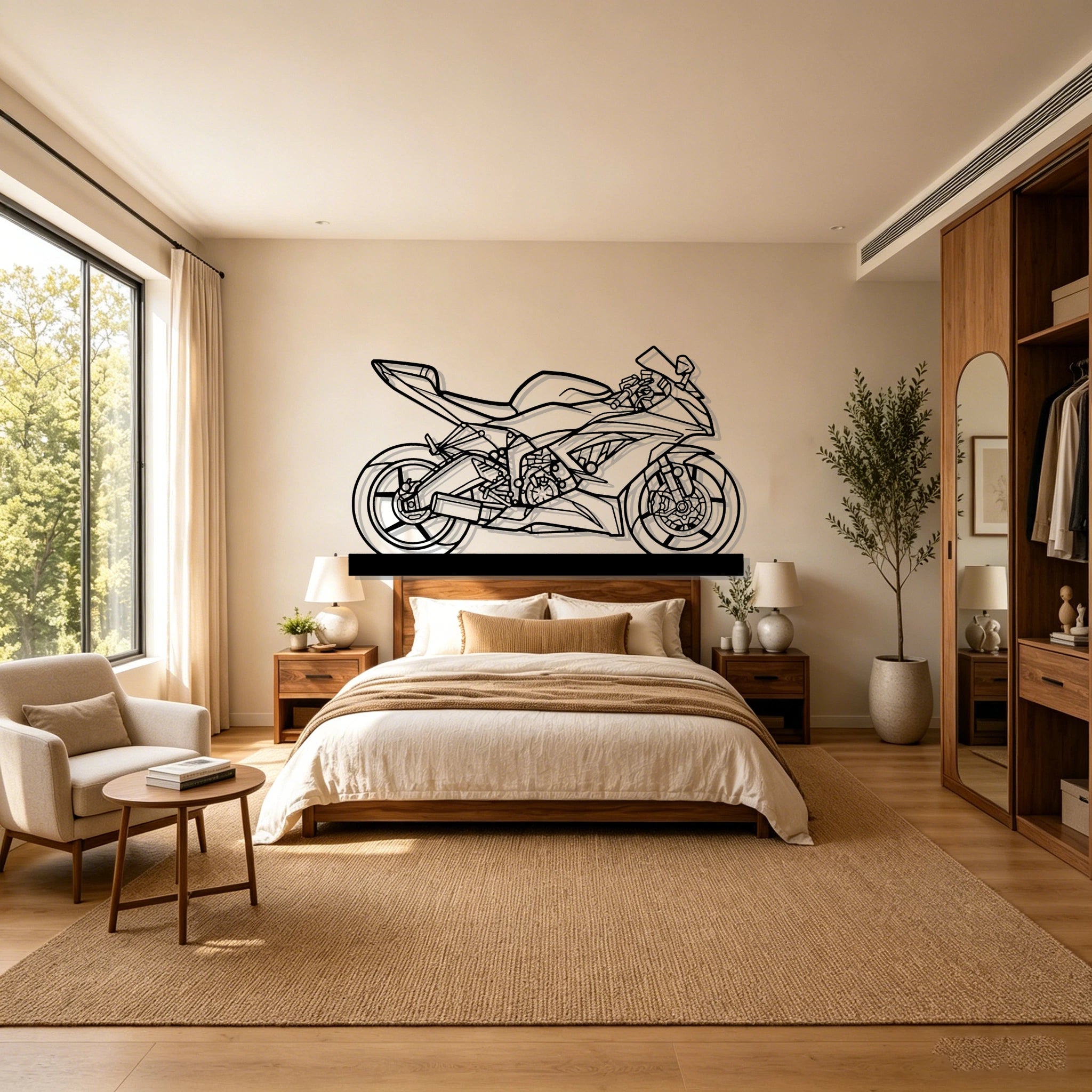 2016 Ninja XR6 (636) Silhouette Metal Art Stand - Classic Car Garage Decor