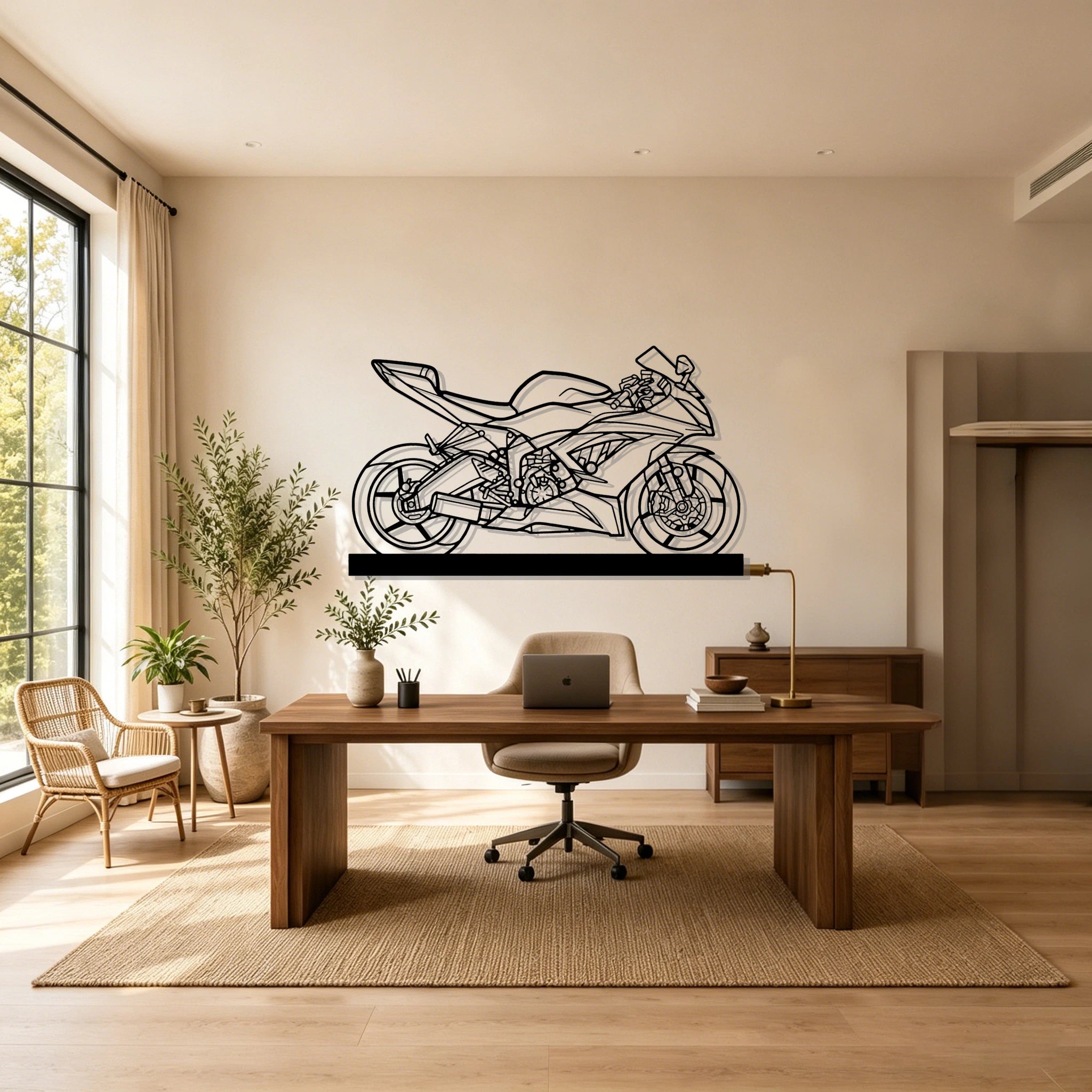 2016 Ninja XR6 (636) Silhouette Metal Art Stand - Classic Car Garage Decor