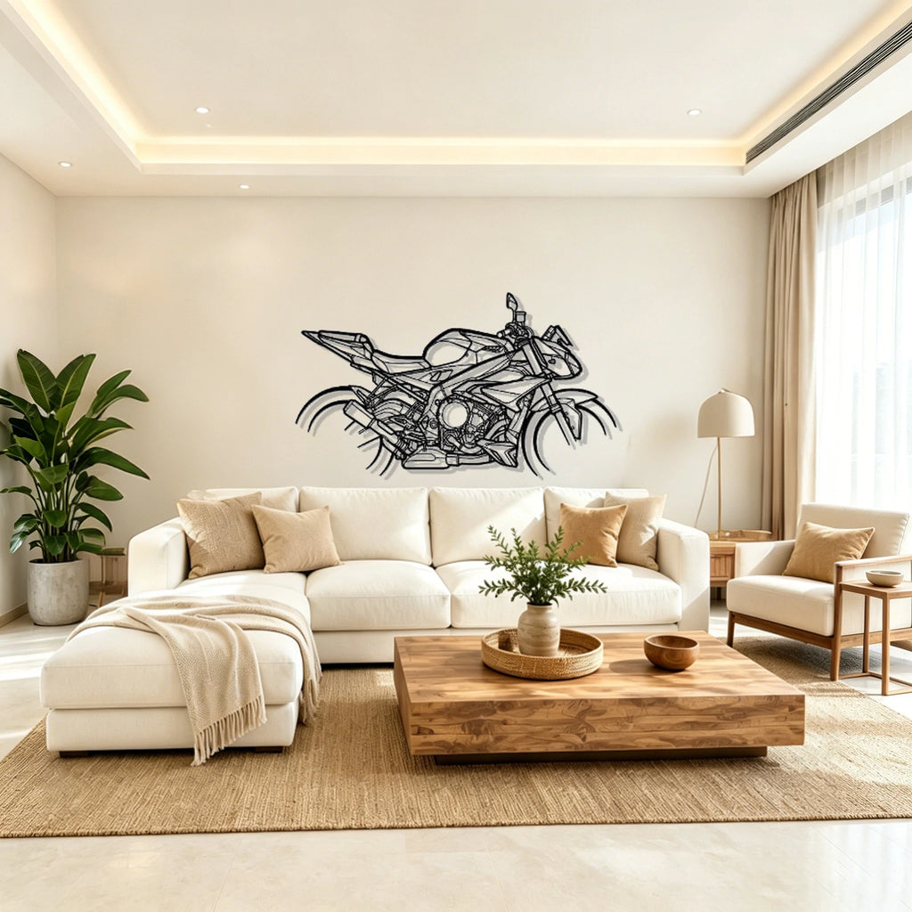 2017 S1000R Silhouette Metal Wall Art - Classic Car Garage Decor
