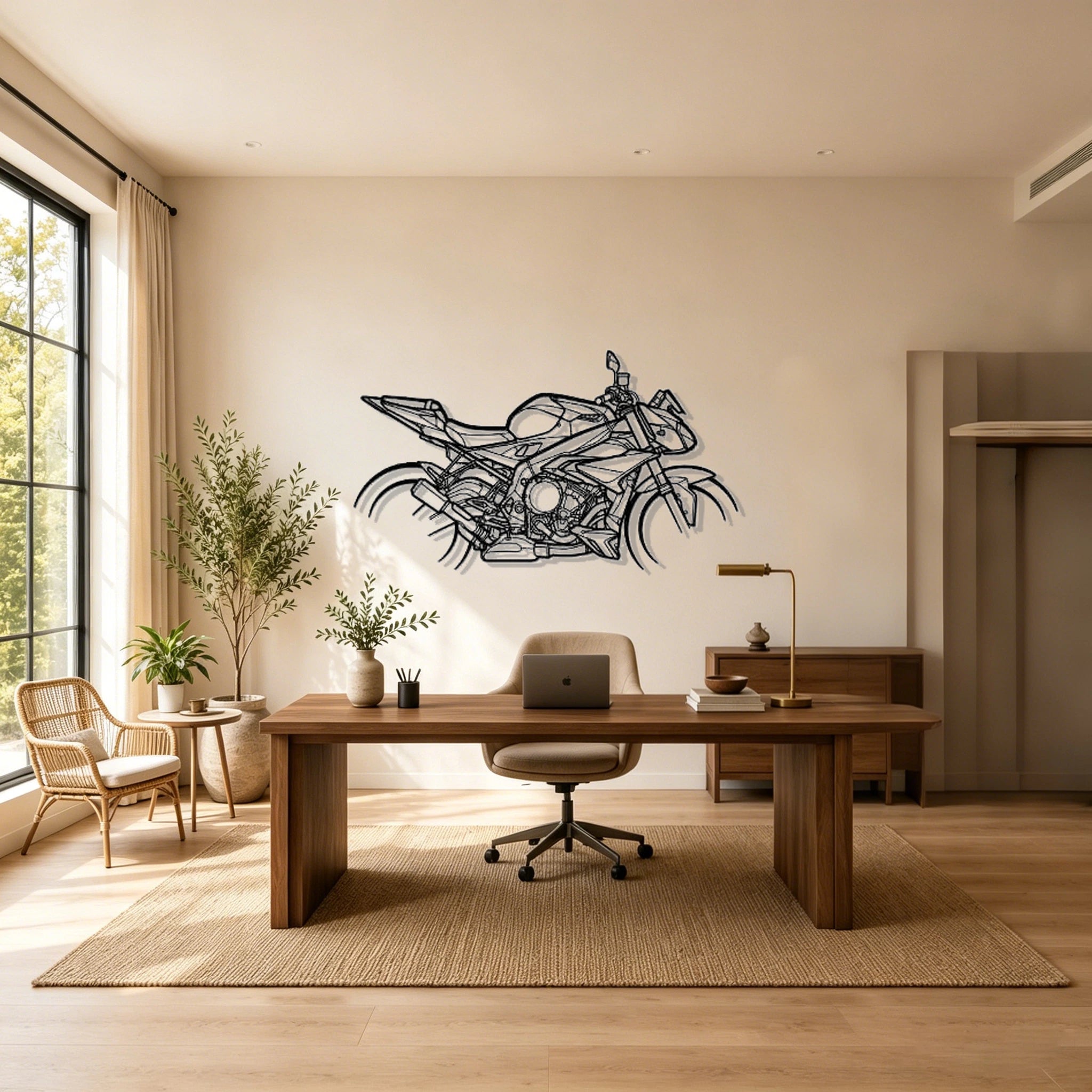 2017 S1000R Silhouette Metal Wall Art - Classic Car Garage Decor