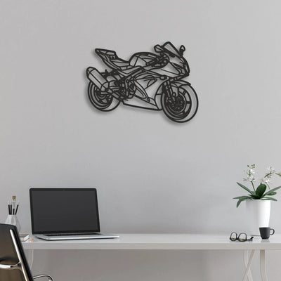 2017 Suzuki GSX R 650 Classic Motorcycle Silhouette Metal Wall Art - Moto Garage Decor