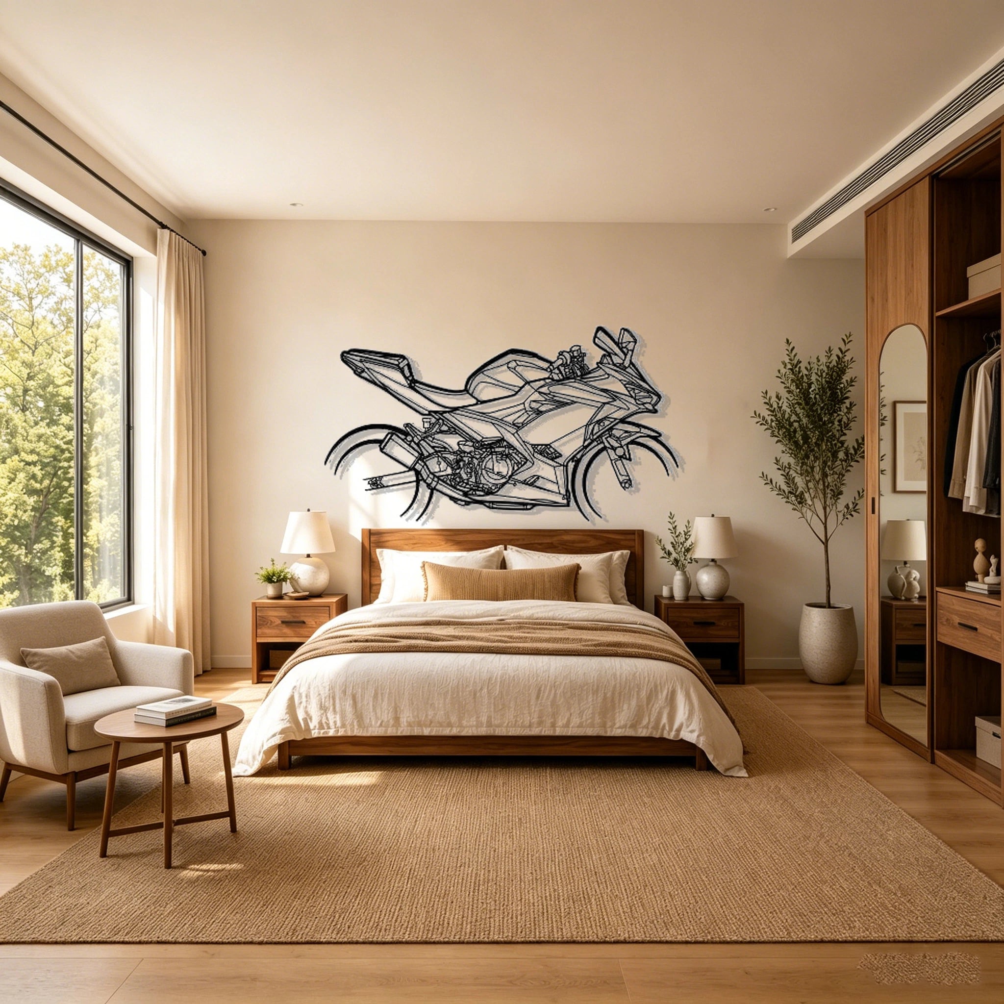 2021 Ninja 400 Silhouette Metal Wall Art - Classic Car Garage Decor