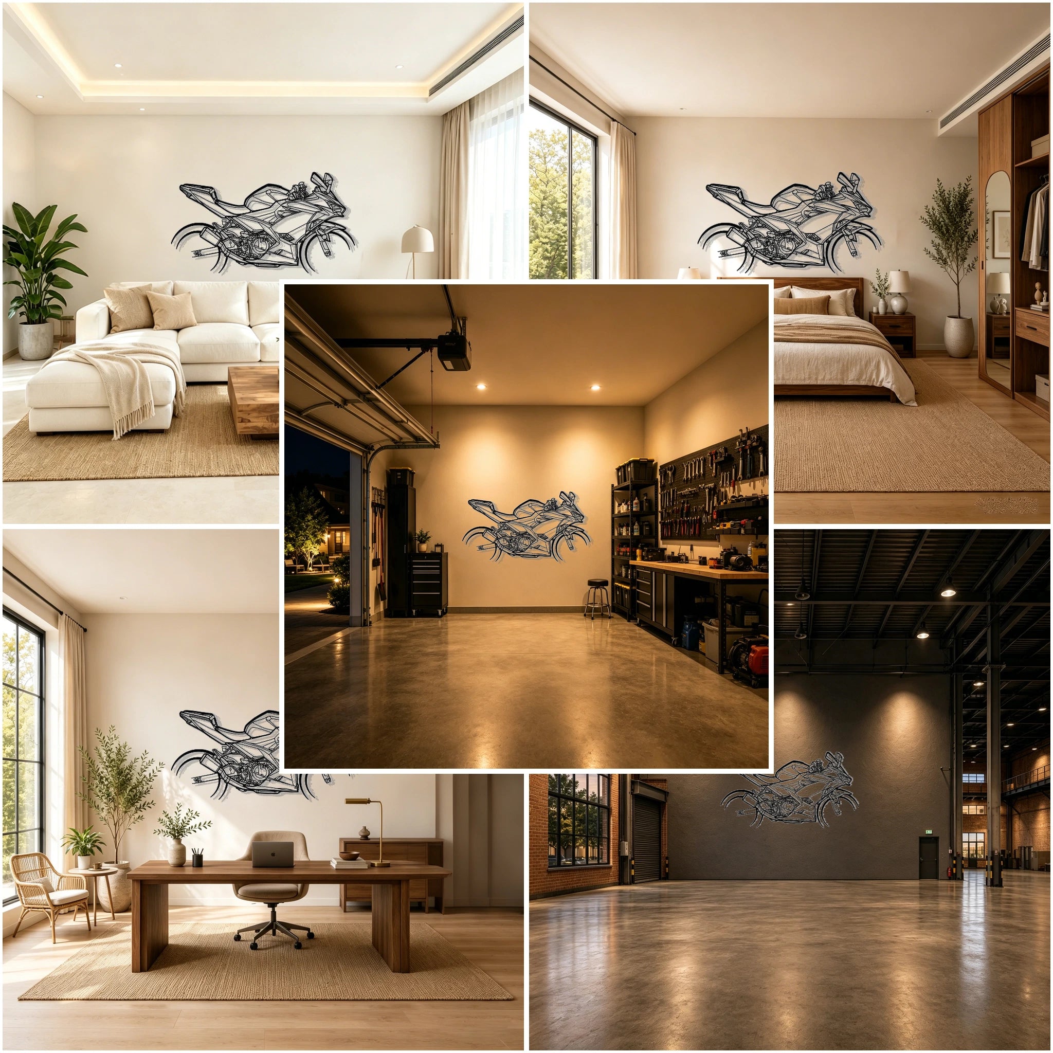 2021 Ninja 400 Silhouette Metal Wall Art - Classic Car Garage Decor