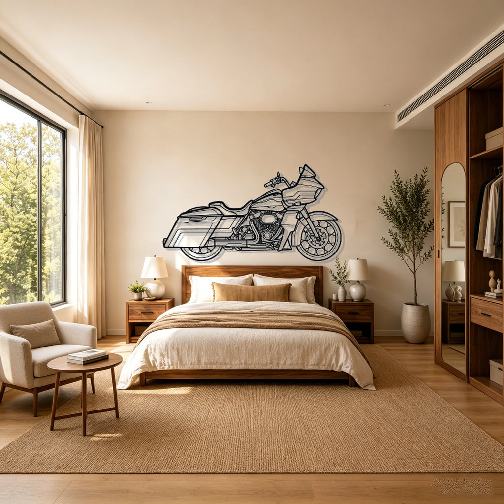 2022 Road Glide Special Silhouette Metal Wall Art - Classic Car Garage Decor