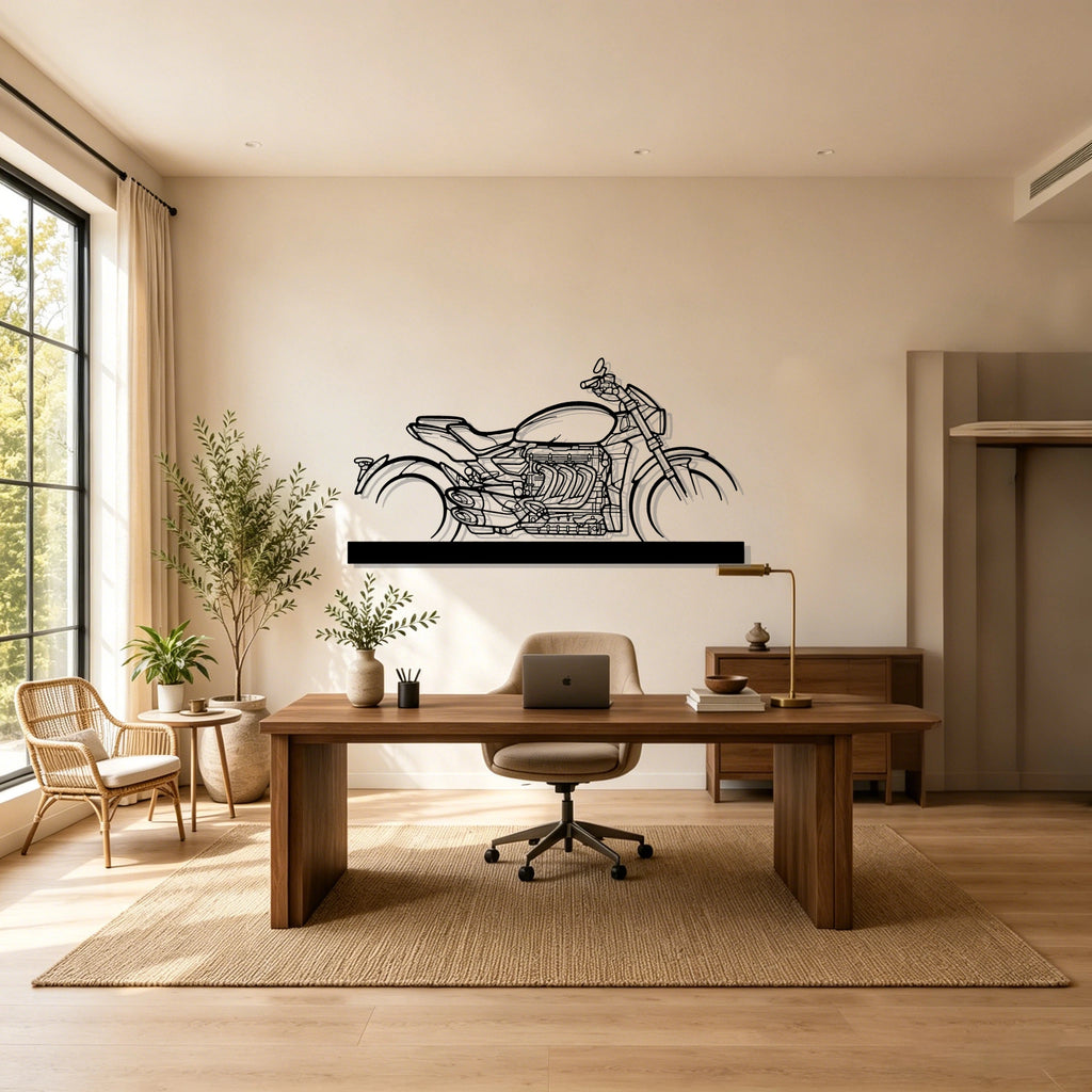 2022 Rocket 3R Silhouette Metal Art Stand - Classic Car Garage Decor