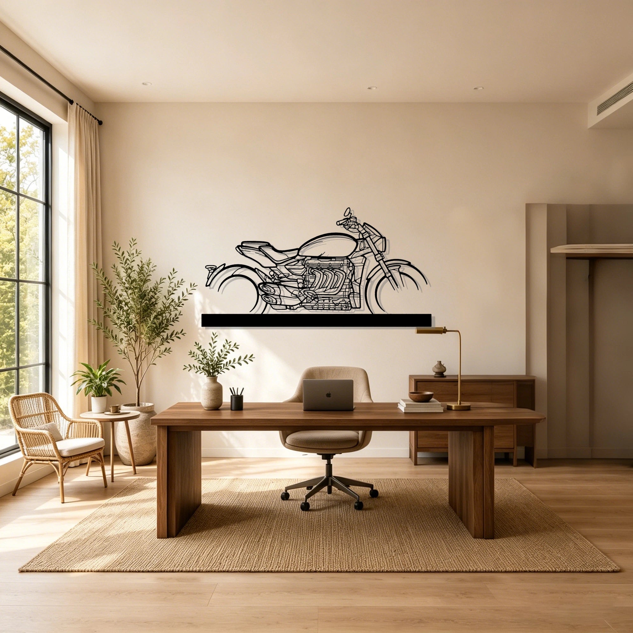 2022 Rocket 3R Silhouette Metal Art Stand - Classic Car Garage Decor