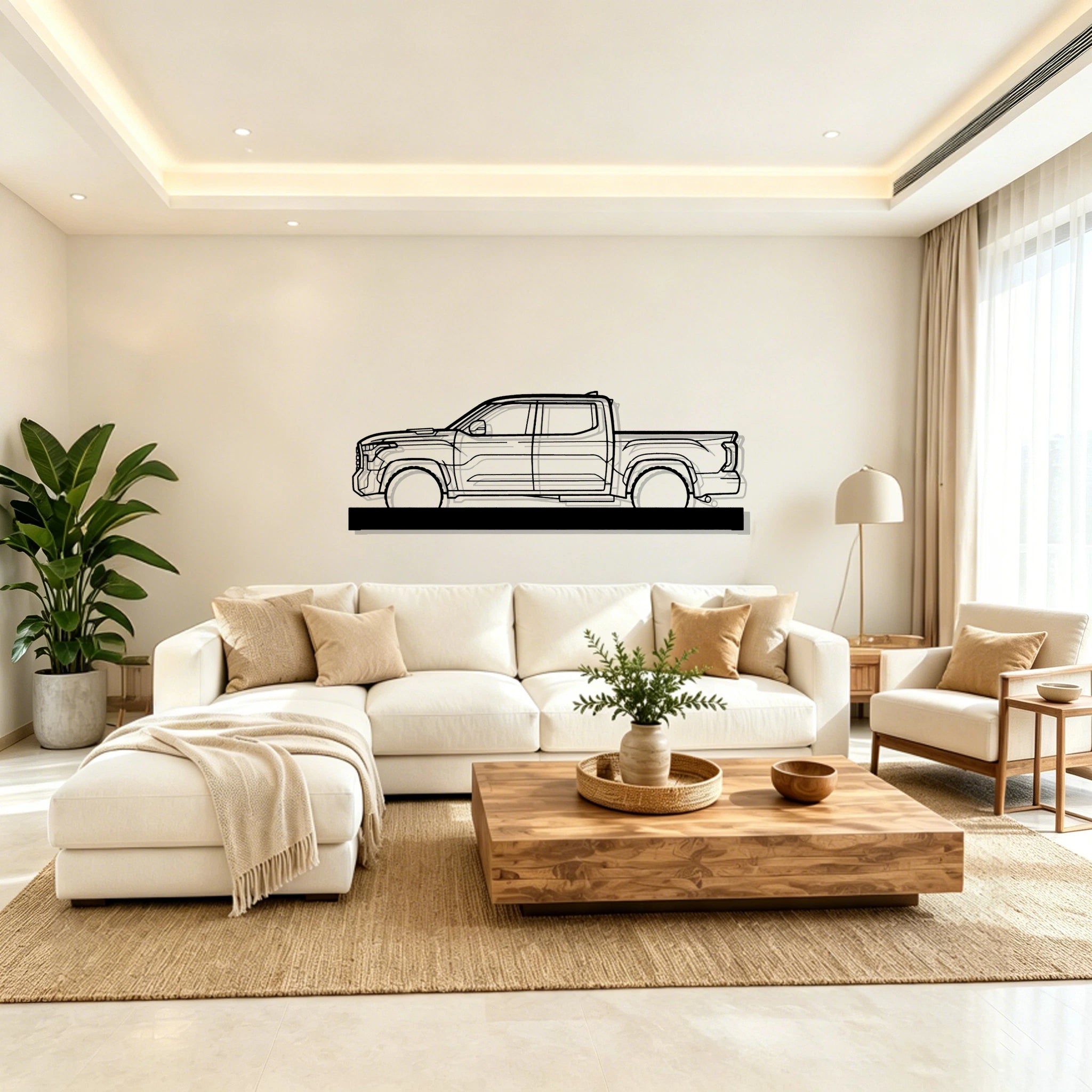 2022 TUNDRA Silhouette Metal Art Stand - Classic Car Garage Decor