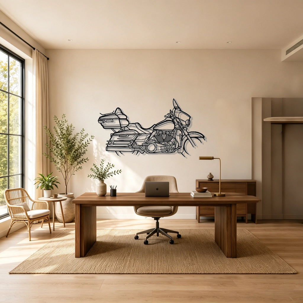 2022 Ultra Limited Silhouette Metal Wall Art - Classic Car Garage Decor