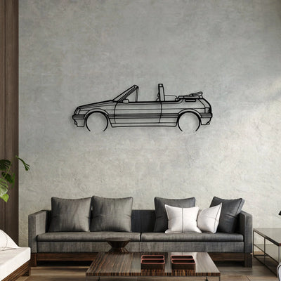 205 CTI 1988 Classic Silhouette Metal Wall Art - Automotive Garage Decor