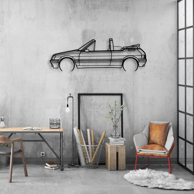 205 CTI 1988 Classic Silhouette Metal Wall Art - Automotive Garage Decor