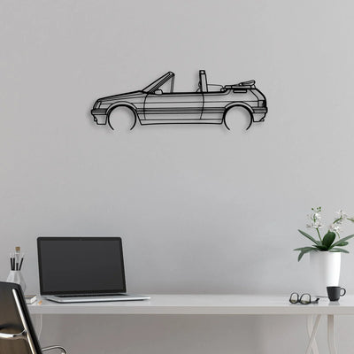 205 CTI 1988 Classic Silhouette Metal Wall Art - Automotive Garage Decor