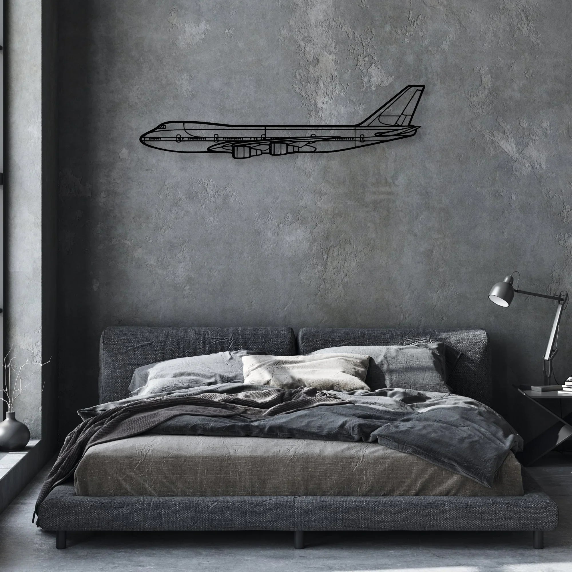 210L Centurion Classic Aircraft Silhouette Metal Wall Art - Aviation Hangar Decor