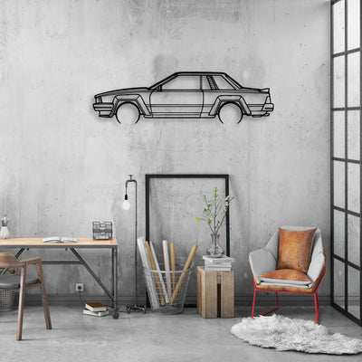 240rs 1983 Classic Silhouette Metal Wall Art - Automotive Garage Decor