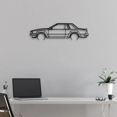 240rs 1983 Classic Silhouette Metal Wall Art - Automotive Garage Decor