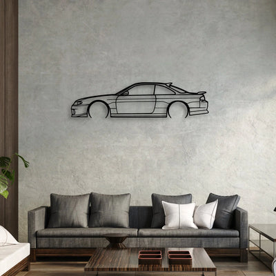 240sx s14.5 Classic Silhouette Metal Wall Art - Automotive Garage Decor